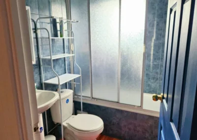 Baño de cabaña en Isla Teja Valdivia